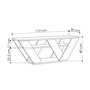 Hanah Home Pipralla - Carrara Marble Soporte de TV